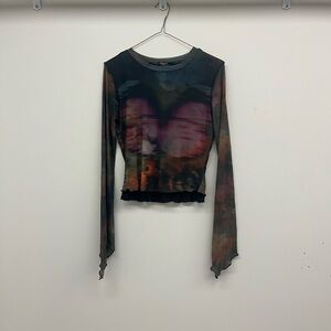 Hot Topic Multicolor Long Sleeve Women's Top